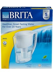 Brita Slim Water Filter Pitcher, 5 Cup food, White