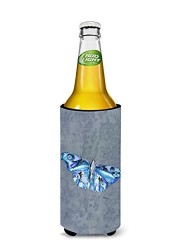 Caroline&#39;s Treasures 8856Muk Butterfly On Gray Ultra Beverage Insulators For Slim Cans, Slim Can, Multicolor