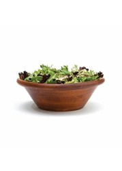 Lipper International Cherry Finished Round Rim Bowl for Salads or Fruit, 12 Diameter x 4 Height, Single