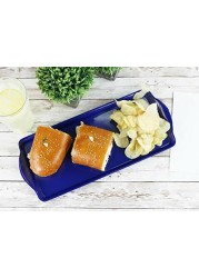 Reston Lloyd Calypso Basics Melamine Tray, Tidbit, Indigo