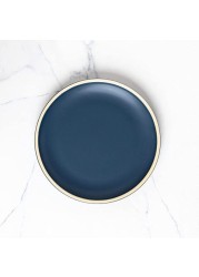 Siena Ceramic Appetizer Plate  8 inch in Matte Dark Blue, Modern Dinner Set