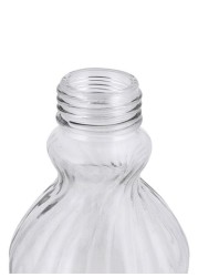 Delcasa Glass Water Bottle Clear/Silver 1000ml