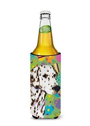 Caroline&#39;s Treasures Ss4814Muk Dalmatian Easter Eggtravaganza Ultra Beverage Insulators For Slim Cans, Slim Can, Multicolor