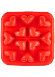 Fairly Odd Novelties Heart Shaped Tray Fun Whimsical Novelty Ice Cube Molds - Perfect For Valentines Day Or Weddings, One Size, Red