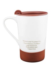 SHALLOW ZODIAC SIGN PISCES EVERYDAY MUG WITH LID PZD-PIS-JZ123N