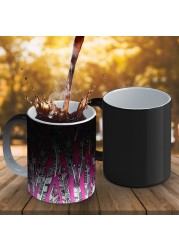 Sharon Turner: geo feathers Color Changing Mug