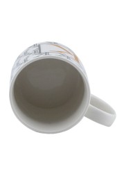 SHALLOW  LETTER K PRINTED  PORCELAIN TEA COFFEE MUG