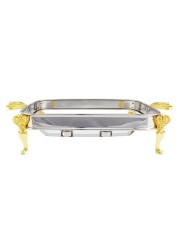 SPRINGS 3LITRE RECTANGULAR FOOD WARMER - GOLD &amp; SILVER KC207G