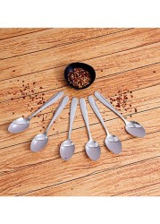 Delcasa 6-Piece Dessert Spoon Silver