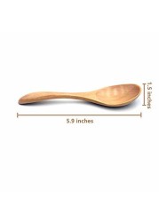 Crysto Wooden Fork and Spoon Set,5.9 Inches