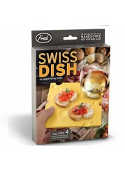 Fred Swiss Dish Cheese Slice Party Plates, Set Of 4