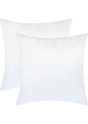 Comfy Set of 2 Cotton Cushion - White