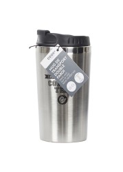 Stainless Steel Double Wall Travel Mug - Black