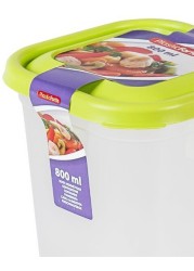 PLASTIC FORTE 800ML SQUARE HERMETIC FOOD CONTAINER 11655