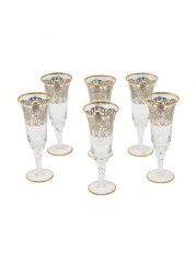 San Marco 6pcs Cleaoptra Water Glass- Made In Italy