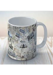 Linda Wood: Travel Map Coffee Mug