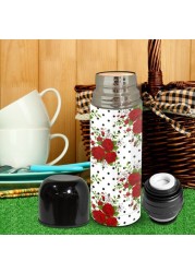 Red Roses Thermos Flask