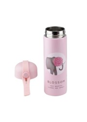 NESSAN 350ML STAINLESS STEEL VACCUM FLASK, PINK, AB-5836/24