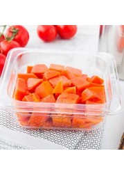 Restaurantware Cold Food Pan - Plastic Cold Food Storage Container - 1/6 Size - 2.5&quot; Deep - Clear - 1Ct Box - Met Lux