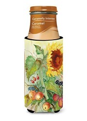 Caroline&#39;s Treasures Bmbo0699Muk Autumn Flowers Ii By Maureen Bonfield Ultra Beverage Insulators For Slim Cans, Slim Can, Multicolor