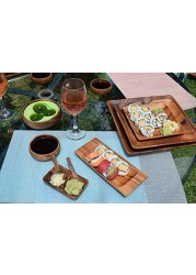 Pacific Merchants Trading FBA WOOD APPETIZR TRAY 9X4 by MfrPartNo K0065, 9 X 4