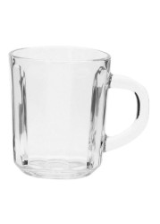 Delcasa 3-Piece Glass Cup Set With Handle Clear 8ounce