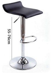 Suio Bar Stool Genuine Leather 360 Deg, Swivel Gas Lift Counter Modern European Style Exterior Adjustable Household European Postmodern Style High Bar Stools By B