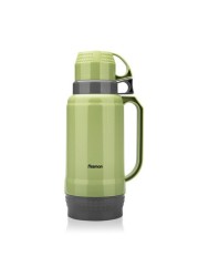 Fissman Vacuum Bottle 1800ml, Green Color (Plastic Frame With Glass Liner)