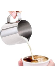 LIHAN Espresso Milk Frothing Pitcher 350ML,304 Stainless steel Espresso Steaming Pitcher for Coffee Milk espressos, cappuccinos