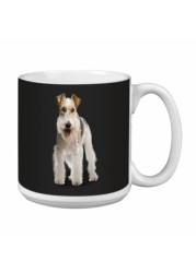 Tree Free Greetings XM29142 I Heart Wire Fox Terriers Artful Jumbo Mug, 20-Ounce