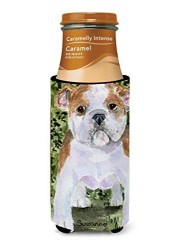 Caroline&#39;s Treasures Ss8735Muk English Bulldog Ultra Beverage Insulators For Slim Cans, Slim Can, Multicolor