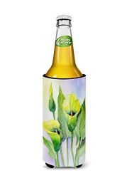 Caroline&#39;s Treasures Bmbo0622Muk Lillies By Maureen Bonfield Ultra Beverage Insulators For Slim Cans, Slim Can, Multicolor