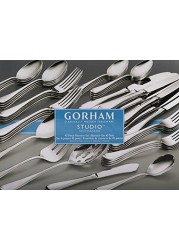 Gorham Studio 45-piece Flatware Set, 6.30 LB, Metallic