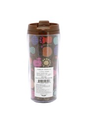 Hello Kitty Stainless Steel Tumbler, Travel Mug, Multilogo, Brown 350 ml