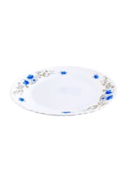 Royalford Dinner Plate White/Blue 7.5inch