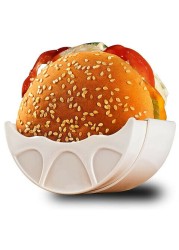 Hamburger Protable Rack Burger Holder Washable And Reusable Fixed Box Retractable Plastic Indoor Kitchen Food Storage