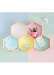 Generic Home Decor, Hexagon Shelf, White