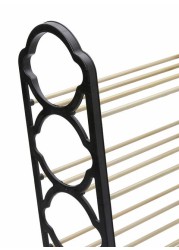 Cyber 4 Layer Shoe Rack Black/Beige