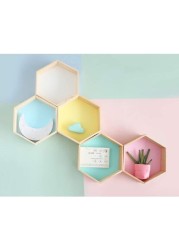 Generic Home Decor, Hexagon Shelf, Pink