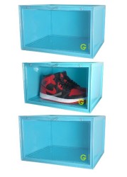 Goldedge Sneaker Storage Box Stack Up Series - Six Box Blue 36cm