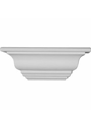 Ekena Millwork Sh12X04X04Cl Shelf, 12&quot; W X 4 1/2&quot; H X 4 1/2&quot; P, Factory Primed White