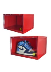 Goldedge Sneaker Storage Box Stack Up Series - Three Box Red 36cm