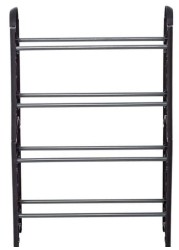 Generic Aluminum Shoe Rack Black