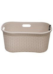 Addis Rattan Laundry Basket Calico