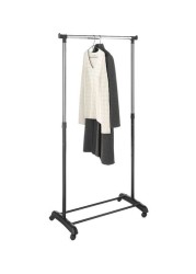 Generic Multipurpose Garment Rack Silver/Black Medium