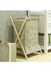 Lingwei - Dirty Clothes Storage Basket Household Simple Folding Fabric Dirty Clothes Basket Bathroom Laundry Debris Basket