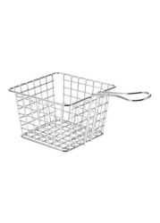 Generic Food Frying Basket Strainer Silver 18cm