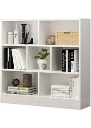 Nar Mdf/Mdp Book Shelf, Bookcase, Cabinet, Bookrack, Many Shelves, Ideal For Living Room, Bedroom, Office, Book Room, Diy Assembly (A-Warm White)