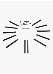 Generic Diy 3D Mirror Effect Wall Clock Sticker Black