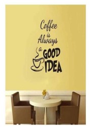 Generic 35X40Cm Coffee Is Always A Good Idea Removable Pvc Wall Decals Vinyl Stickers Home Decoration Diy Pvc Wall Art Living Room Kitchen Wall Sticker 35X40cm